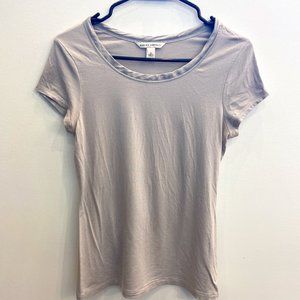 Banana Republic S Silver/Gray Tee